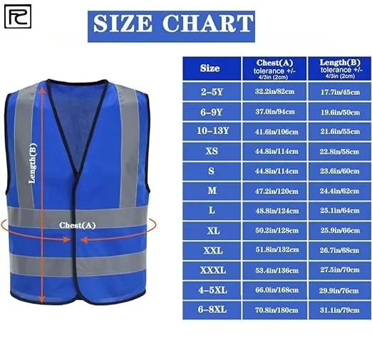Colourful Construction Work wear Vest Safety Vest Reflective Waistcoat with Reflective Bands high visibility Safety Road Work
