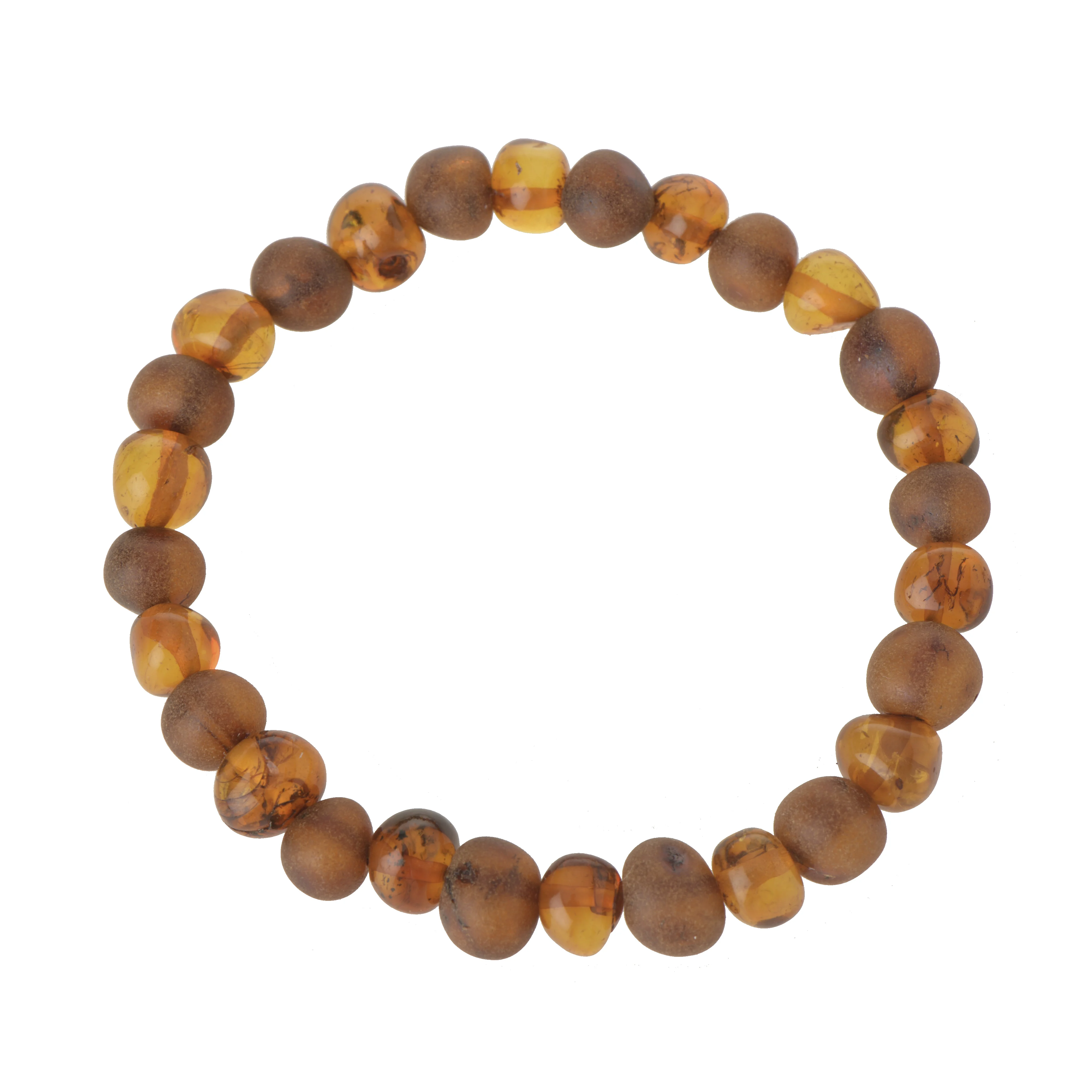 Baltic Amber Healing Bracelets  Adult and Bracelets , Various Sizes, 1 Raw & 1 Polished Baroque Baltic Amber Beads Bracelet for