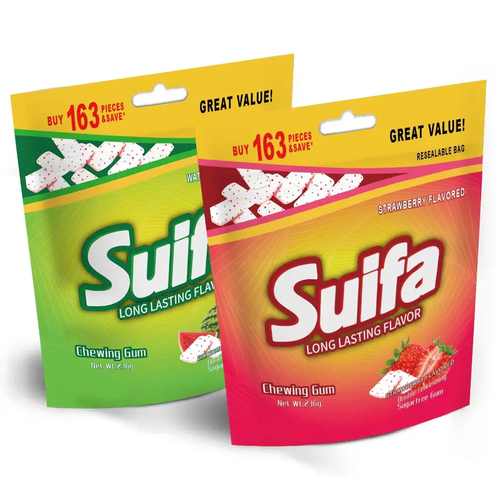 Manufacturer custom fruit flavor tablet shape private label chewing gums