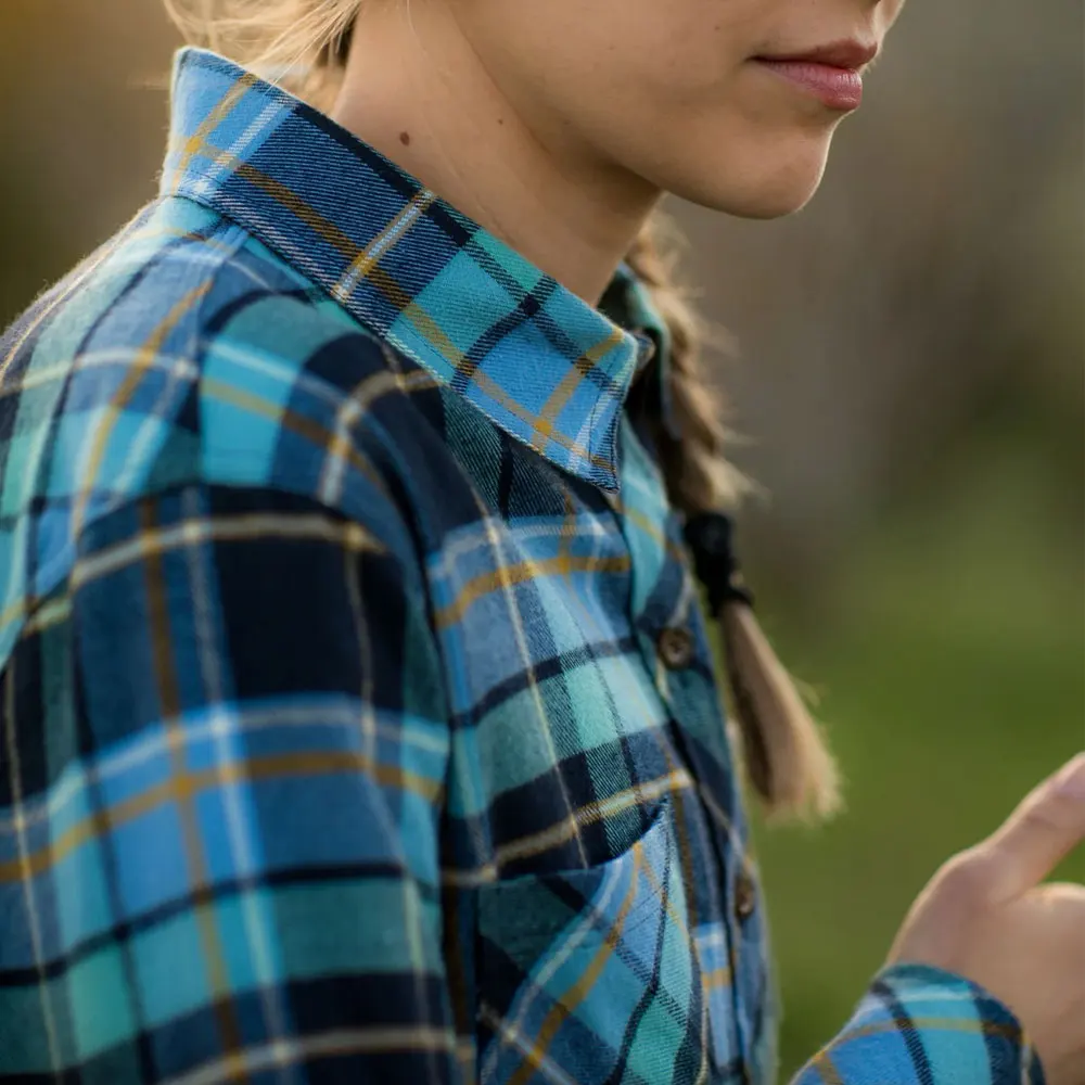 Premium Quality 100% Cotton Custom Logo Women Flannel Shirts / Low MOQ Best Quality Cheap Price Long Sleeve Women Flannel Shirts