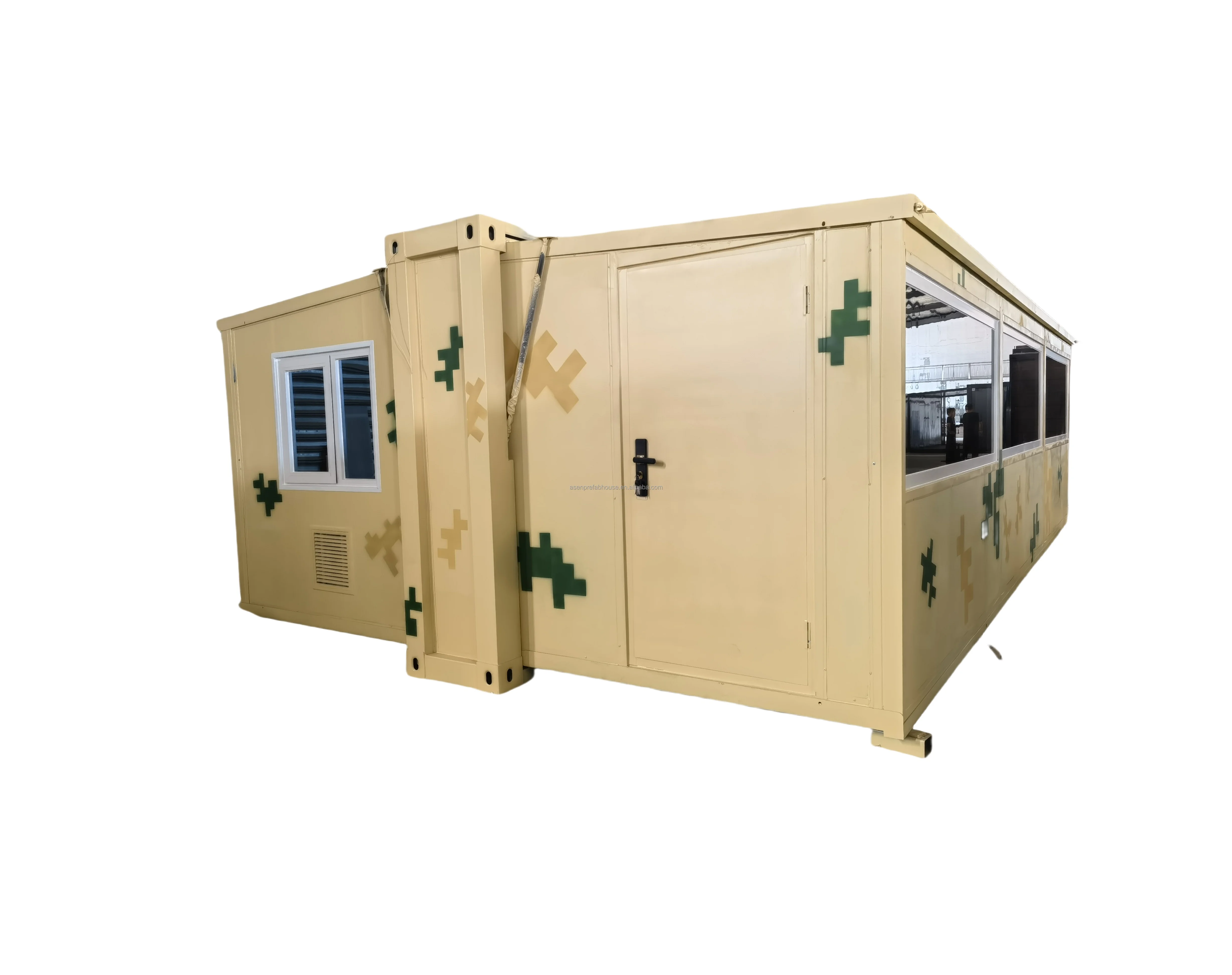 Luxury Prefabricated House Villa Foldable House Office Prefab Modular Mobile 20FT Expandable Container House Six Units in 40HQ