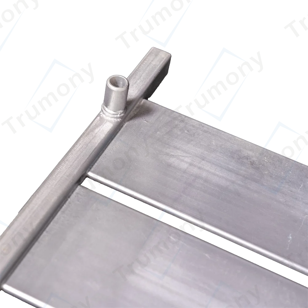 High heat dissipation performance microchannel tube bottom side cooling  battery module cooling stamping cooling plate