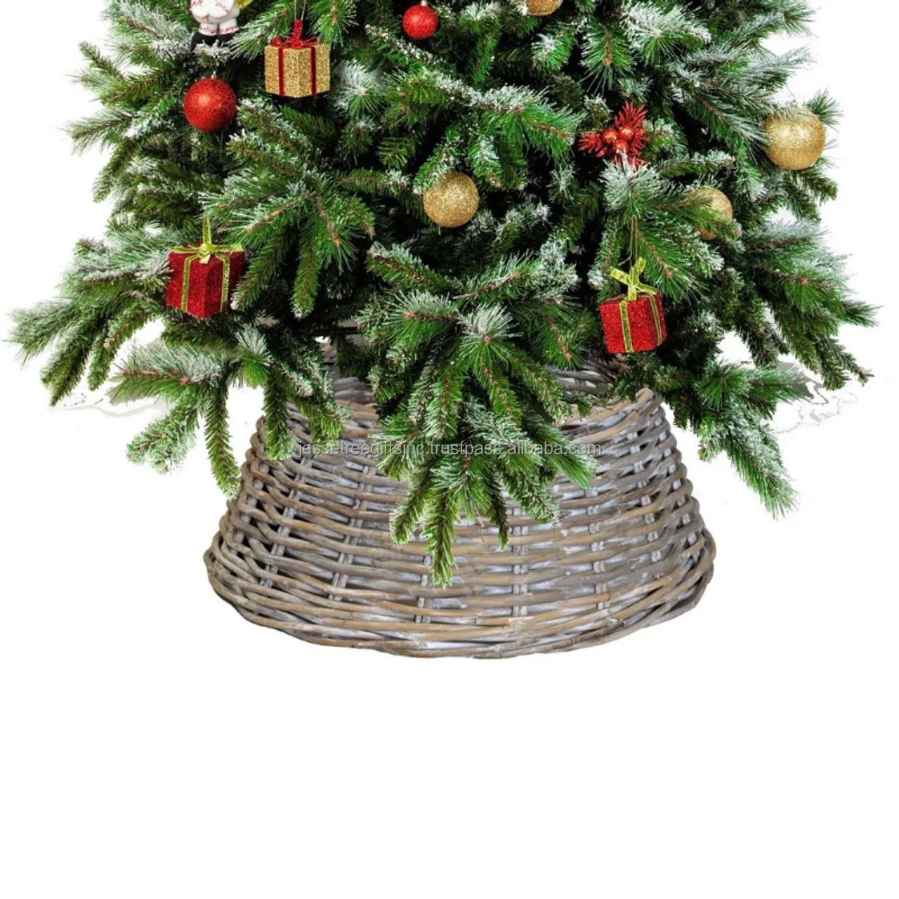 Decorative Wicker Basket With Whitewash Finishing Round Shape Best Quality For Storage Organization & Decoration Wholesale Price