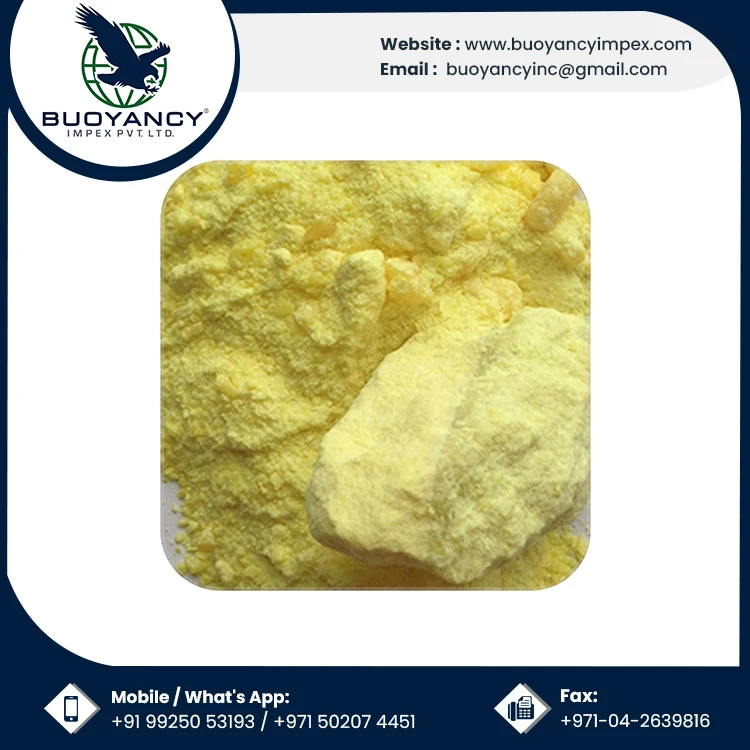 Private Label OEM / ODM Yellow Industrial Lump Sulphur Bulk Wholesale Manufacturer From Indian Supplier