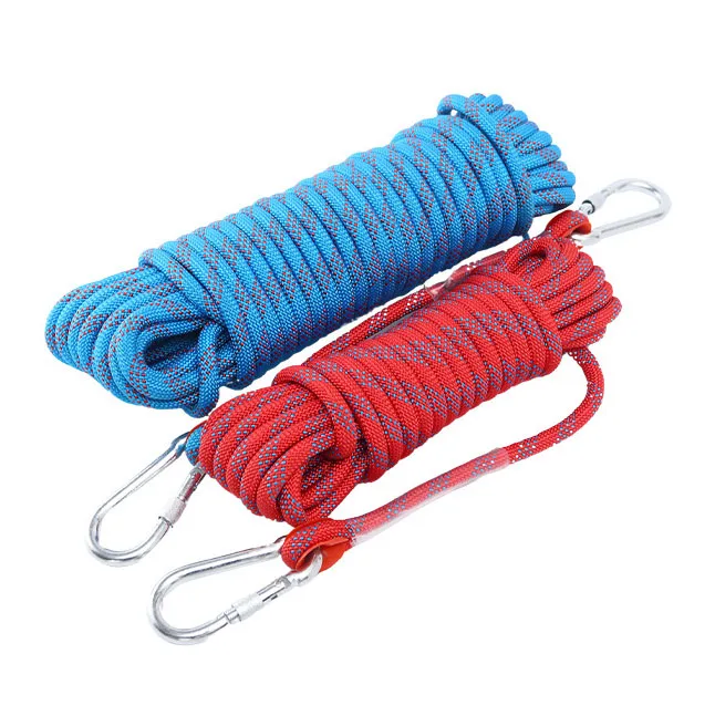 Durable Outdoor Climbing Twisted Polyester Rope Static Tree Climbing Rope Rescue Polyester Cord