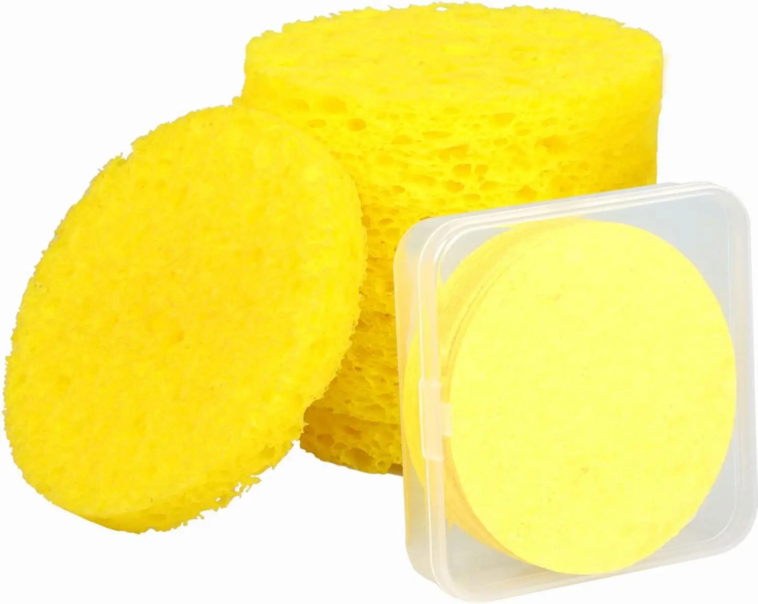 Custom Or Standard Compressed Face Sponges For Facial Cleansing Exfo