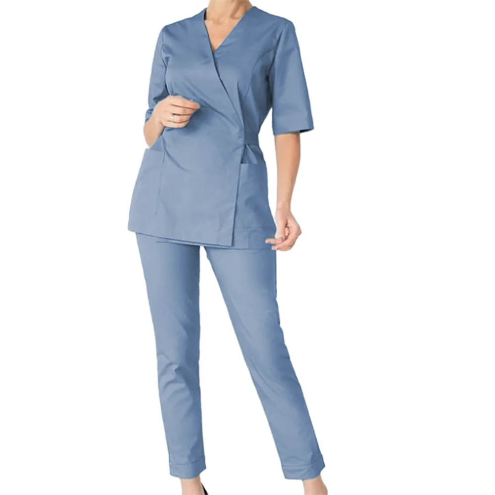 High Fashion Customized Fashionable Breathable Hospital Uniform Scrubs Suit Male Nurse Scrubs Medical Uniforms