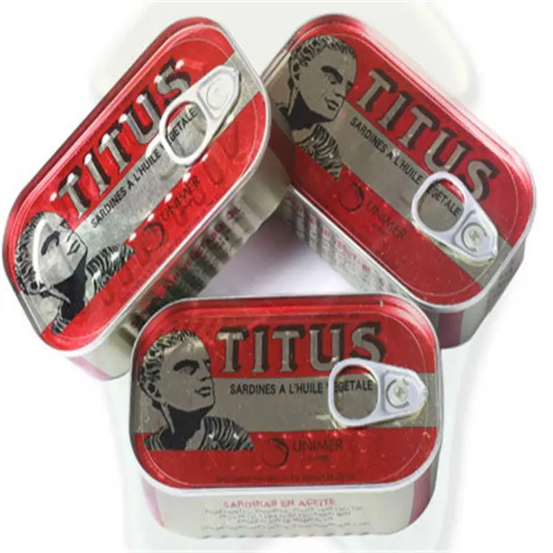 Canned Sardines in Vegetable Oil 125g Club Can