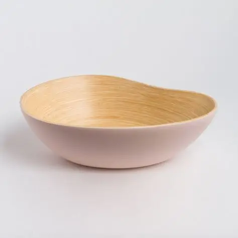 Natural Bamboo Salad Bowl Sauce Bowl for Sustainable Living for Serving Healthy Meals Snacks Parties Dogs to Family Friends
