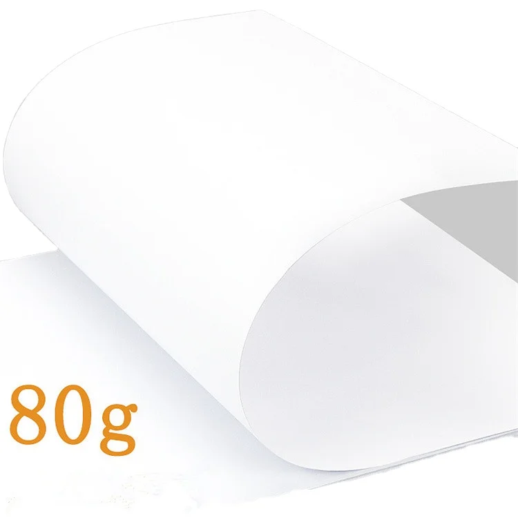 100% Wood Pulp White Color 5 Reams/Box A4 Copy Paper OEM 80GSM