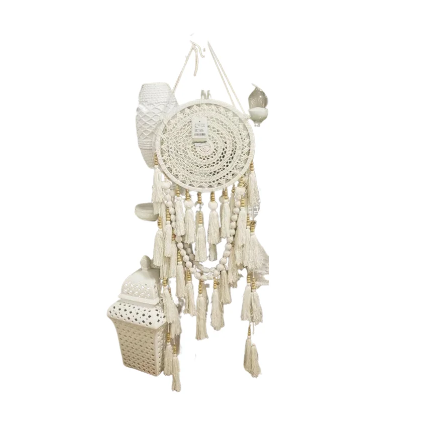 High Quality Wolf Head Dream Catcher Home Wall Decoration Natural Feather Pendant Macrame Big Dream Catcher For India Supplies