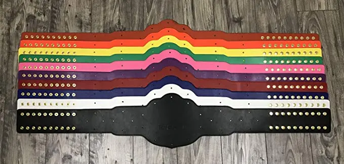 champions belt High quality Championship title belt durable professional manufacturer winning medal belt in leather