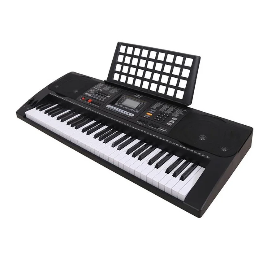 Portable Rhythm 128 Supplier LCD Display Type Music Electronic Keyboard Electrical 61 Keys Keyboard from Singapore