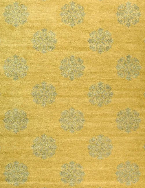 Contemporary Modern Design Hand Knotted Wool Silk Carpet