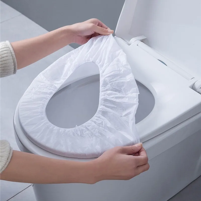 Disposable Travel Toilet Seat Cover Universal Waterproof Non-woven Toilets Mat Seat Portable Independent Packaging