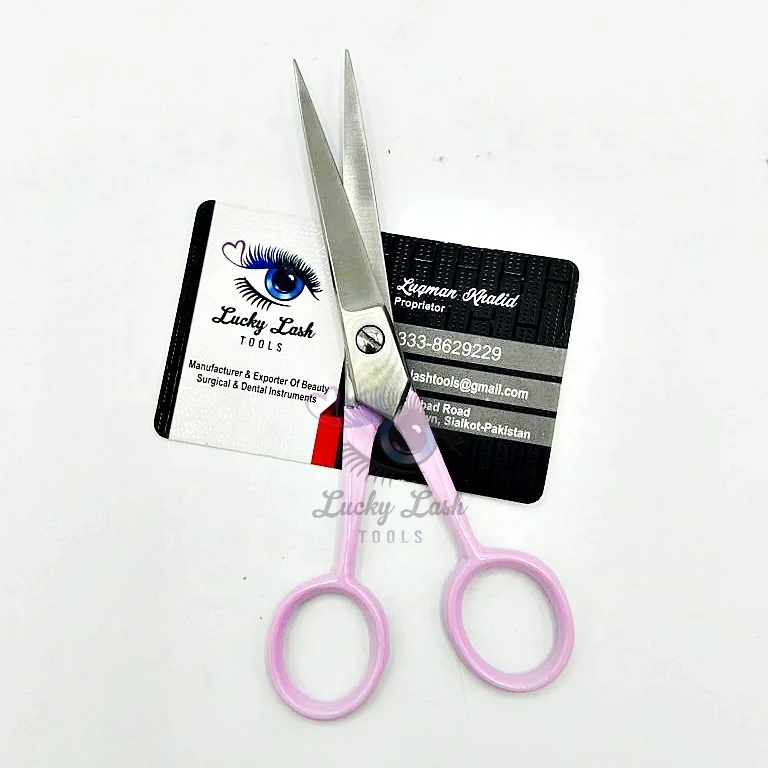 New Arrivals Professional Grooming Barber Scissors pink handle Stainless Steel dull finish Hair Cutting Scissors private logo