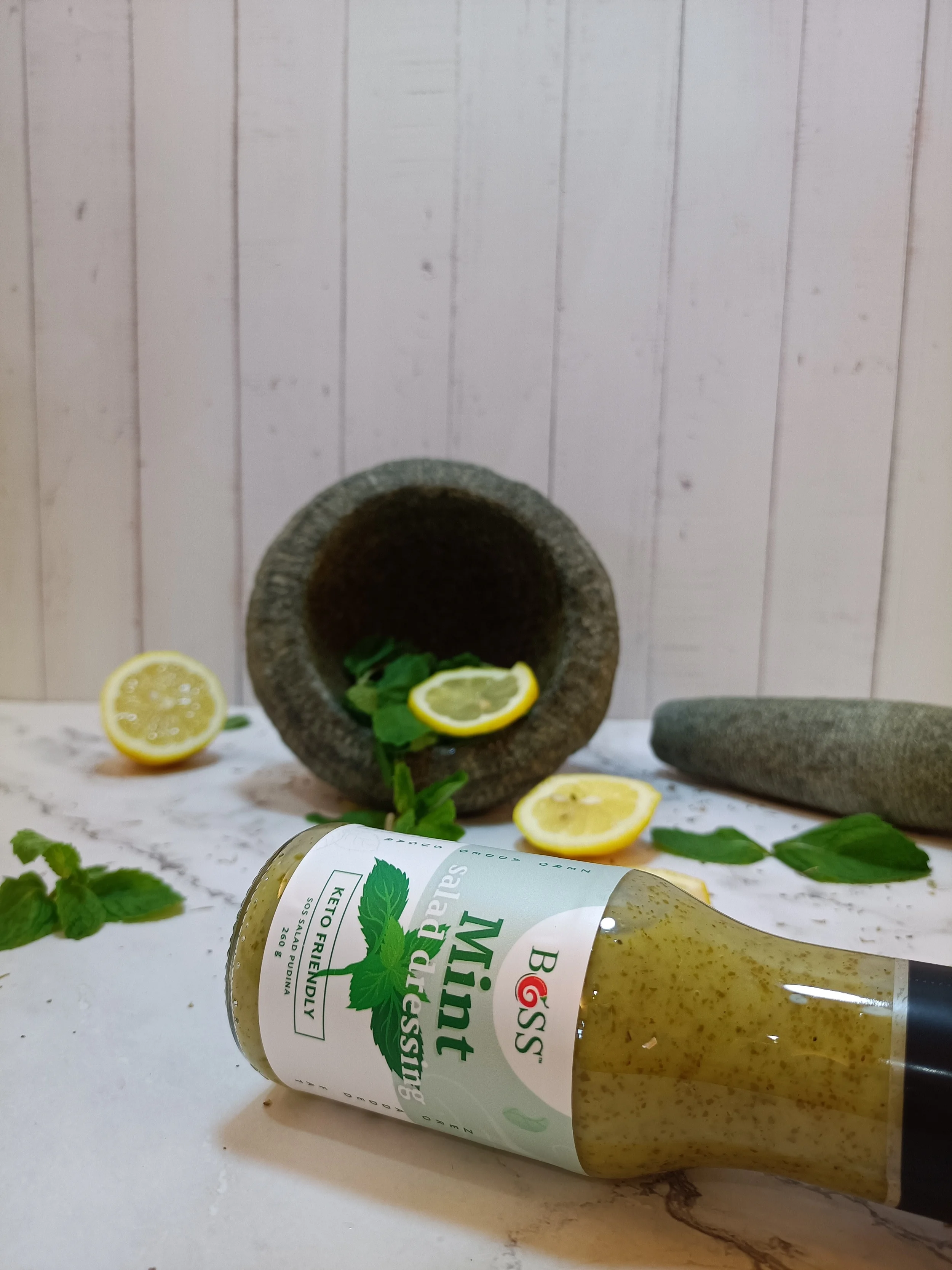 Most popular Wholesale Preservatives free OEM mint salad dressing factory price 270g Halal sauce for Dipping