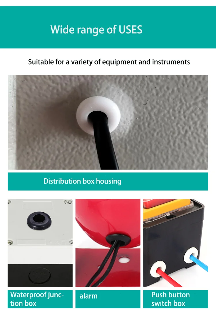 Custom Black Color Oval Water Wiring Harness Door O Ring Gasket Round Cable Silicone Rubber Tube Sleeve
