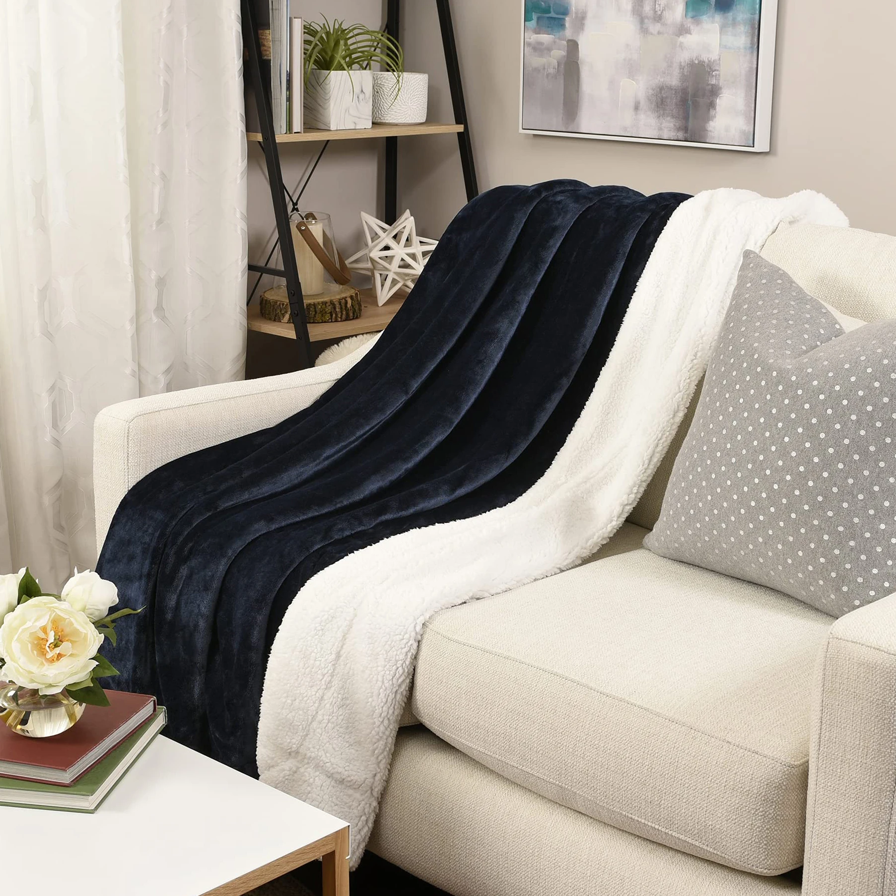 High Quality Plaid Flannel Fleece Sherpa Super Soft Warm Cozy 2 PLY Throw Blanket For Chilly Winter Suppliers