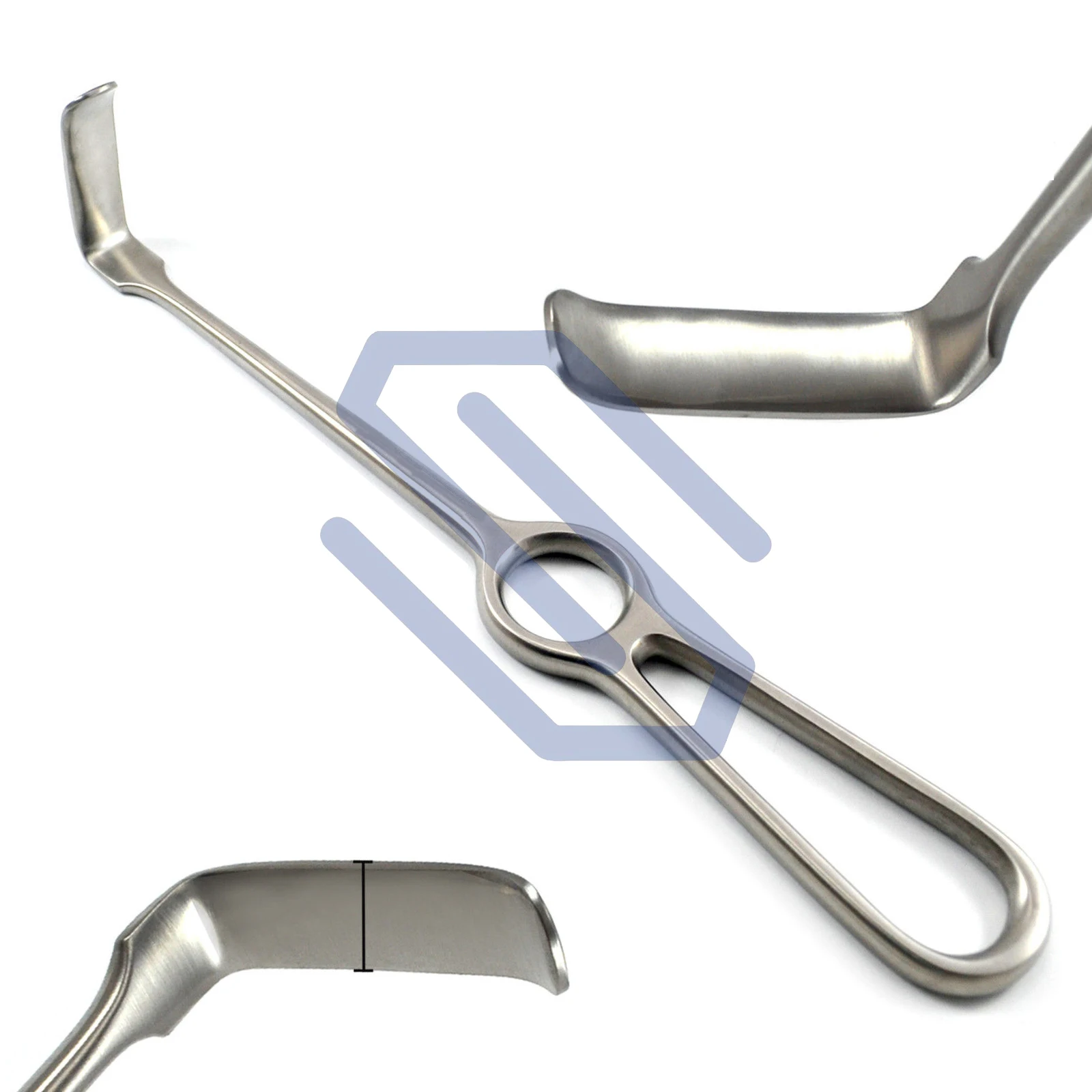 Dental Retractor Langenbeck 40x11mm 21cm To Retract Soft Tissue Oral Surgery Handheld Stainless Steel Surgical Instruments