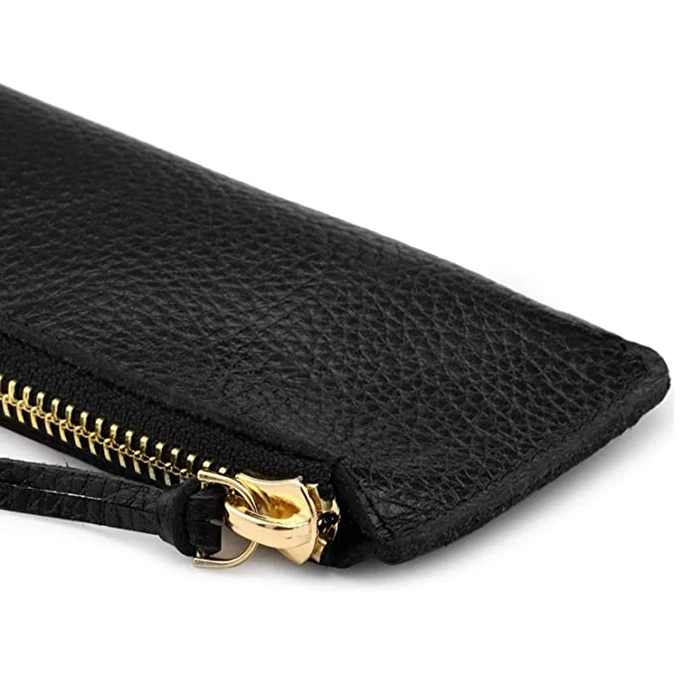 2022 пенал ручной работы из воловьей кожи crazy horse кожаный большой емкости на молнии канцелярские принадлежности чехол для ручек оптовая продажа