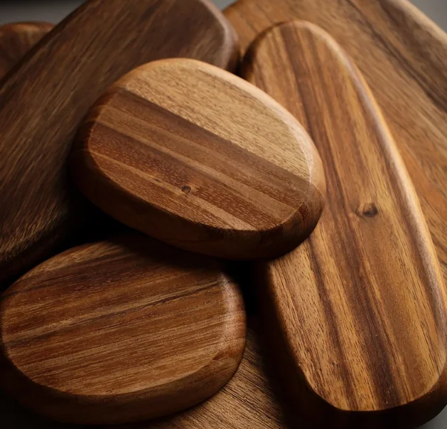 Manufacture High quality vintage handcrafted Multiple shape acacia wooden Oval  dough bowls made in Vietnam