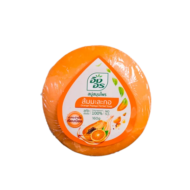 Травяное мыло ING ON Orange Papaya 160 г. уход за кожей витамин косметический продукт из Таиланда