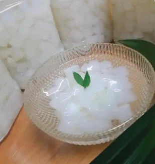 Кристально прозрачный кокосовое желе закуска смесь с пузырьковым чаем для детей./ Ms.Katty + 84
