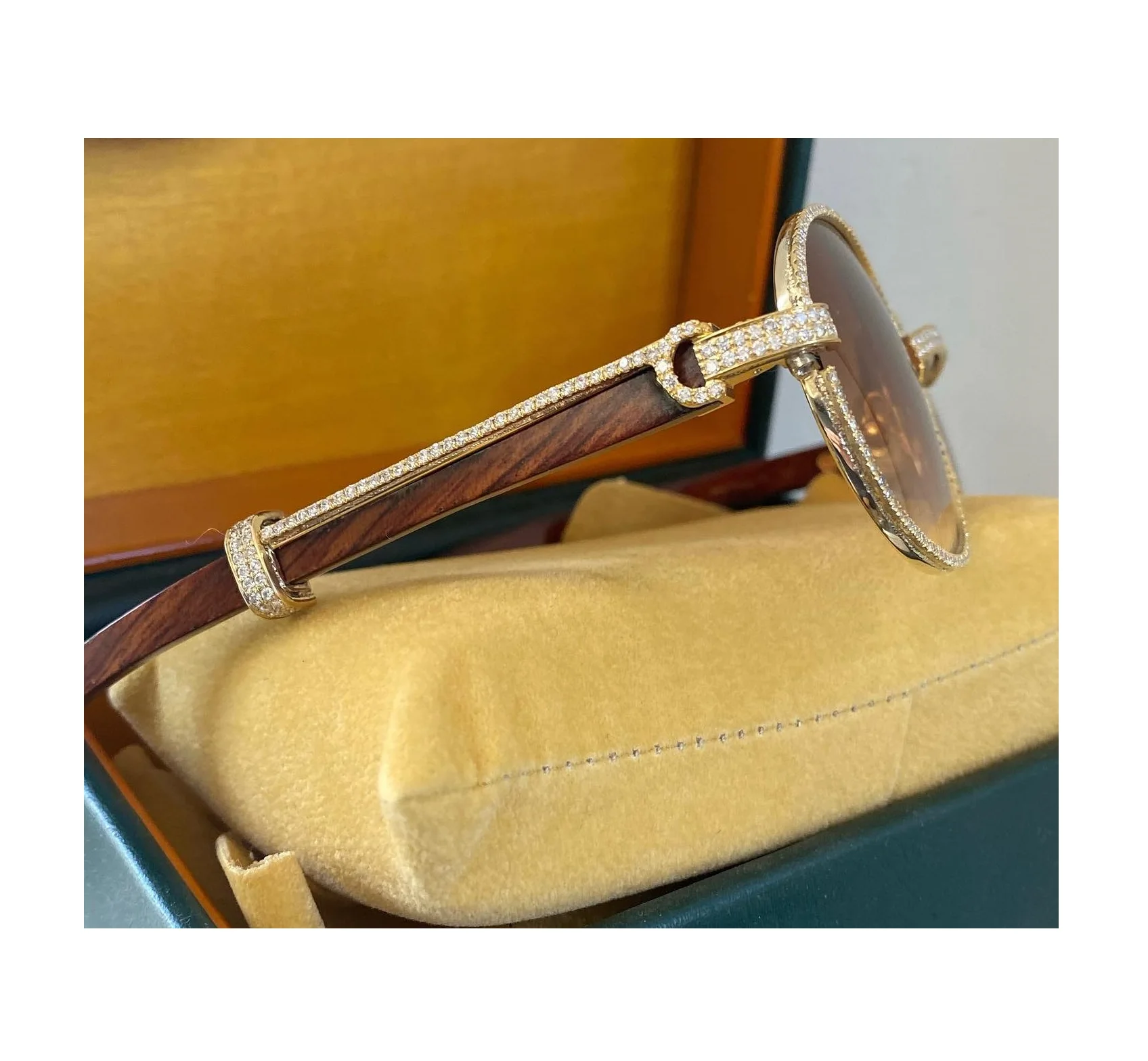 14k 18k золотые ВВС Def качество moissanaite со стразами в стиле хип-хоп для заднего вида и солнцезащитные очки брак свадебный подарок