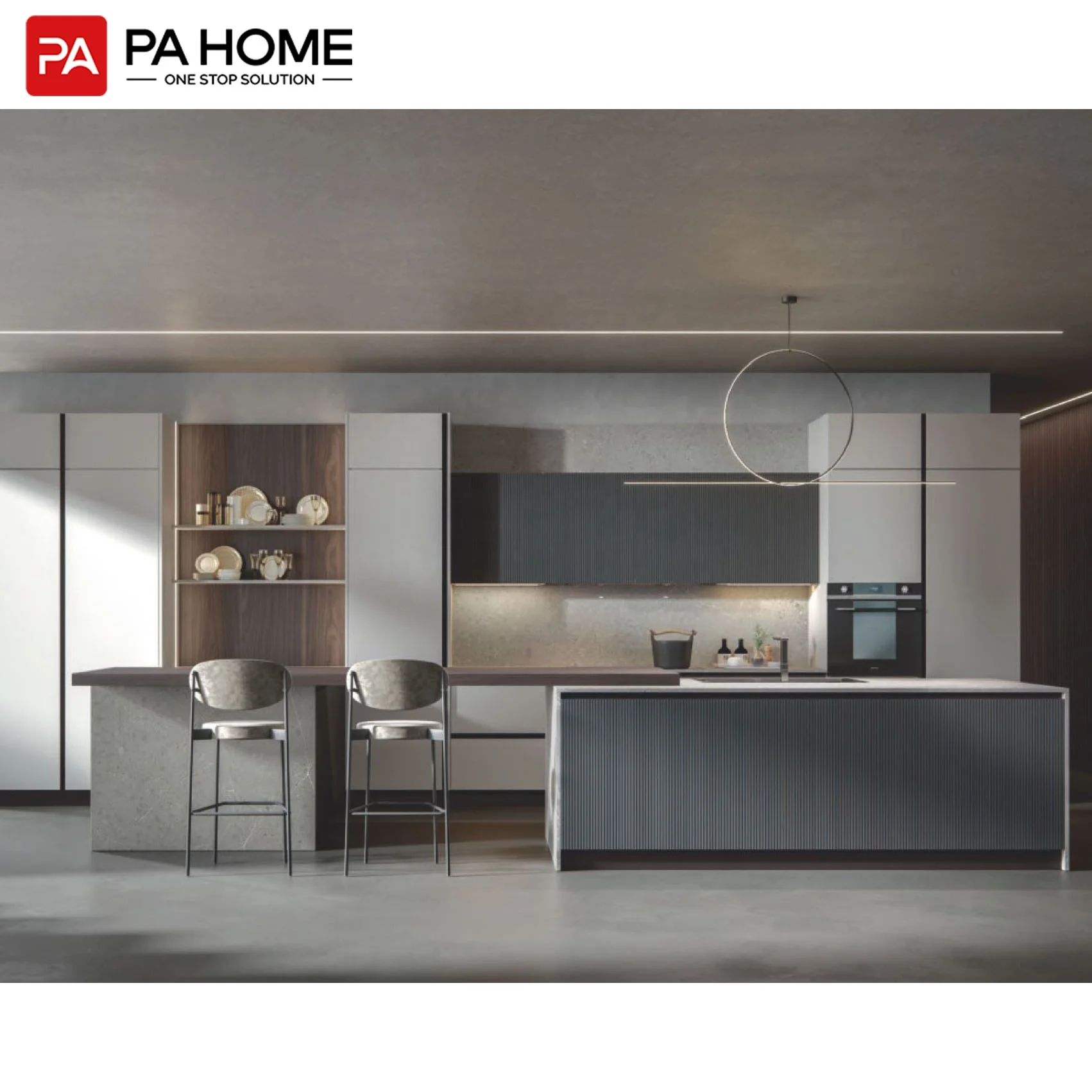 PA Flat Pack Kitchen Cabinets Australian Standard Style Design MDF Kitchen Cabinet