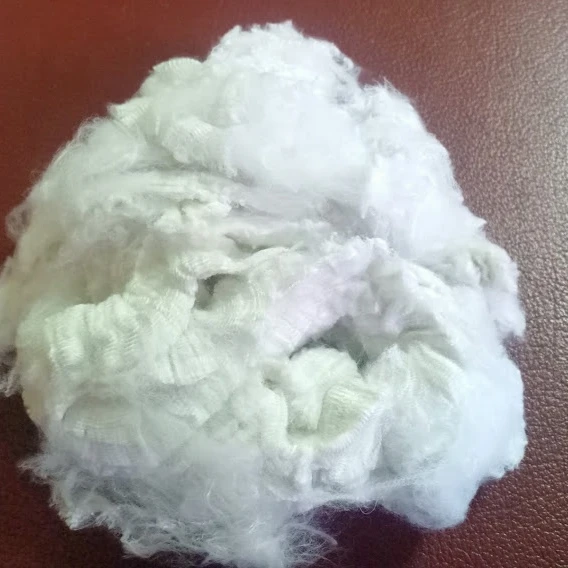 Top Quality 1.4D38SD Solid Dry Polyester Staple Fiber White A Grade Vikohasan Manufacturer and GRS standard fiber for spinning