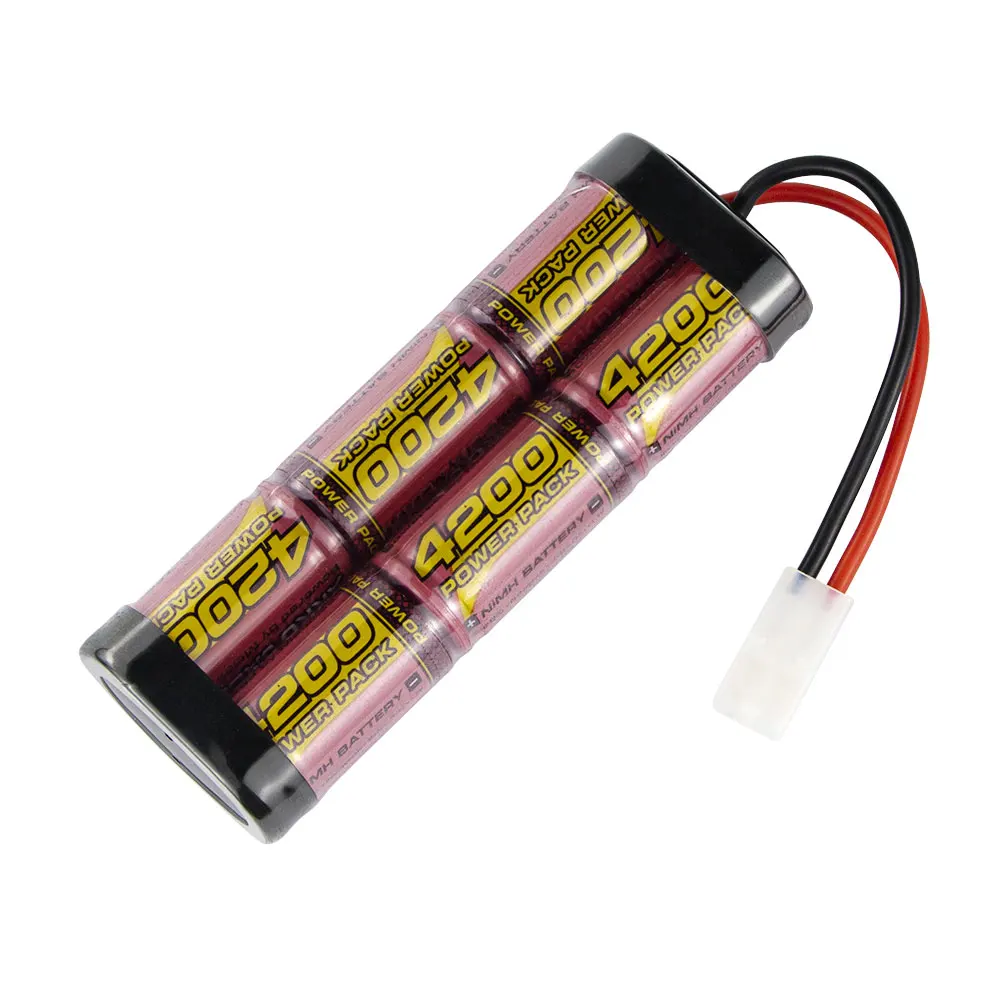 Melasta Rechargeable Rc Battery Pack 6s 7.2v 4200mah NiMh Battery With Tamiya Connectors For Rc Cars