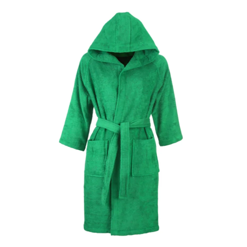Indian Supplier Terry Toweling Robes 100% Cotton Bathrobe with Printed Embroidered Pattern Woven Fabric for Home or Hotel Use