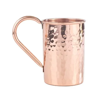 Hottest Copper Metal Tableware Beer Mugs Tankard With Brass Handle Moscow Mule Mugs