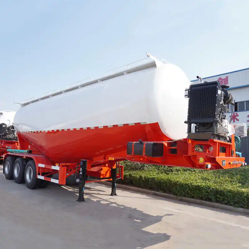 TITAN Export 2024 3 Axles 40 CBM Dry Cement Powder Tanker Powder Tanker for Sale Near me