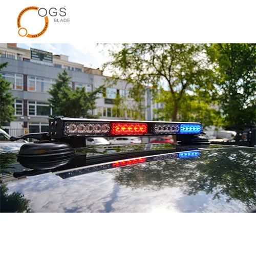 Emergency Vehicle Ambulance Flashing Lightbar  Warning Light  Rechargeable 3 W Leds Strobe Light Bar Grill Light