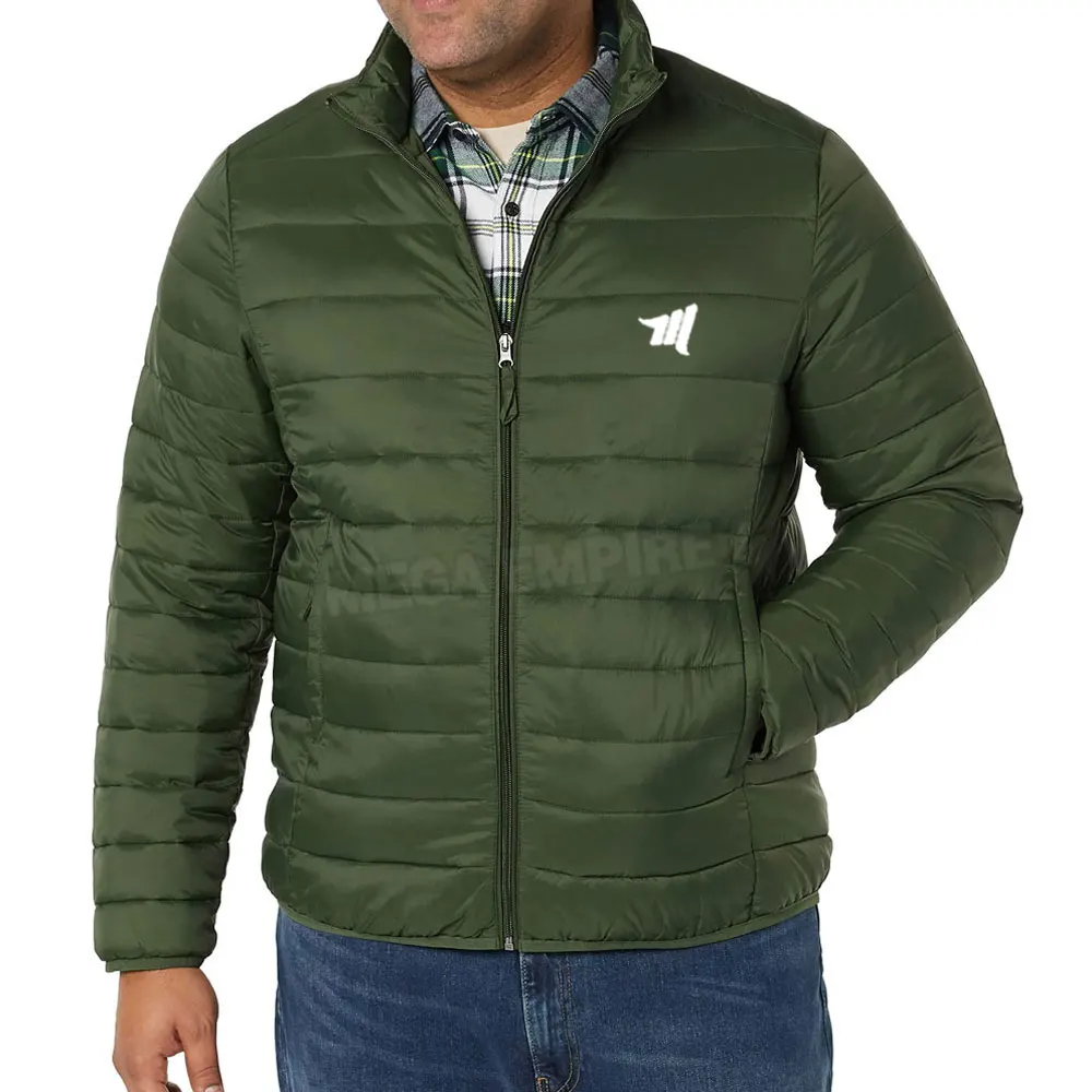 Plus Size Long Sleeves Winter Puffer Jacket Latest Design Men Clothing Yellow Color Puffer Jacket