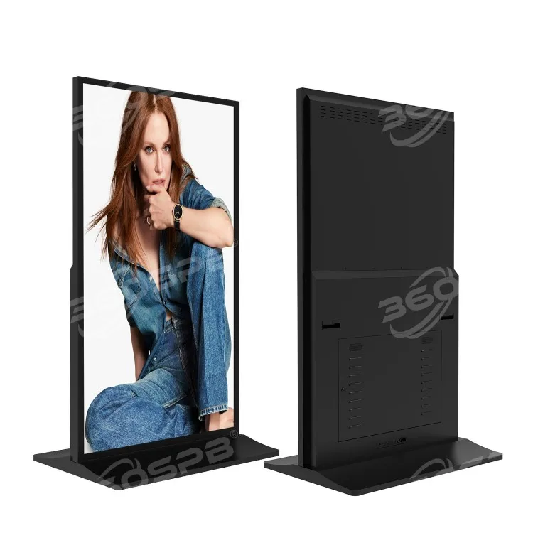 360SPB IFS75B 75 inch Full Screen Digital Signage And Displays Advertising Floor Standing Digital Signage Light Indoor