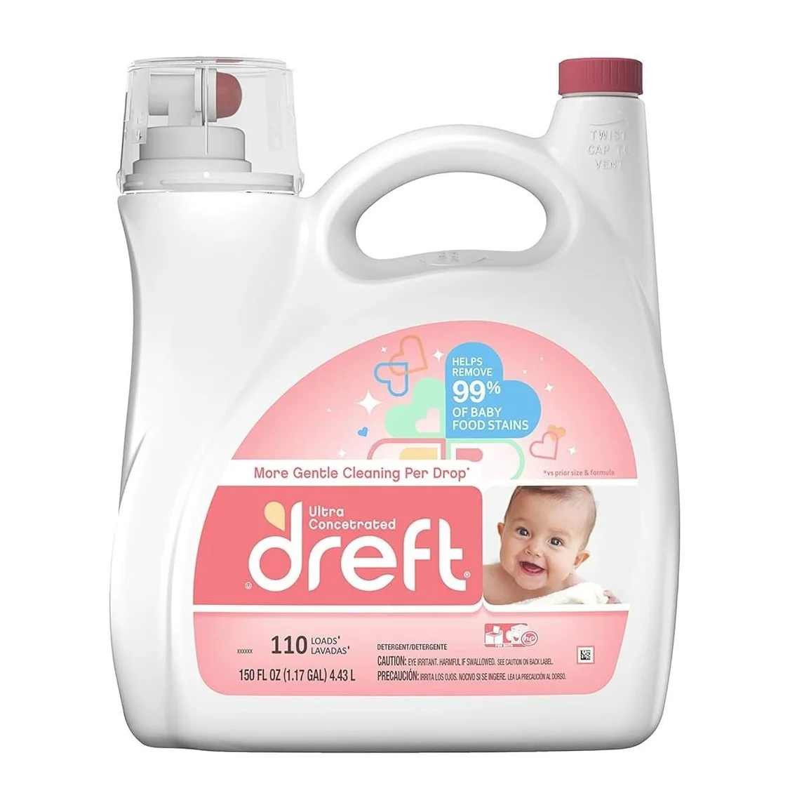 Оригинальный Dreft 2x ультра Детский стиральный порошок для высокоэффективных машин жидкий по дешевой оптовой цене