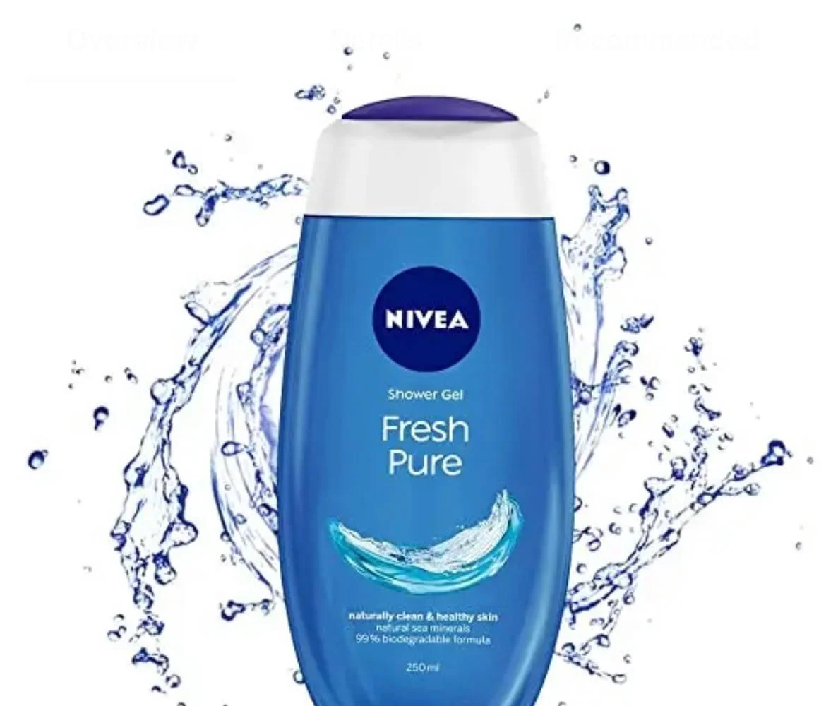 NIVEA для мытья тела свежий чистый гель душа освежающее водное жидкое мыло с минералами