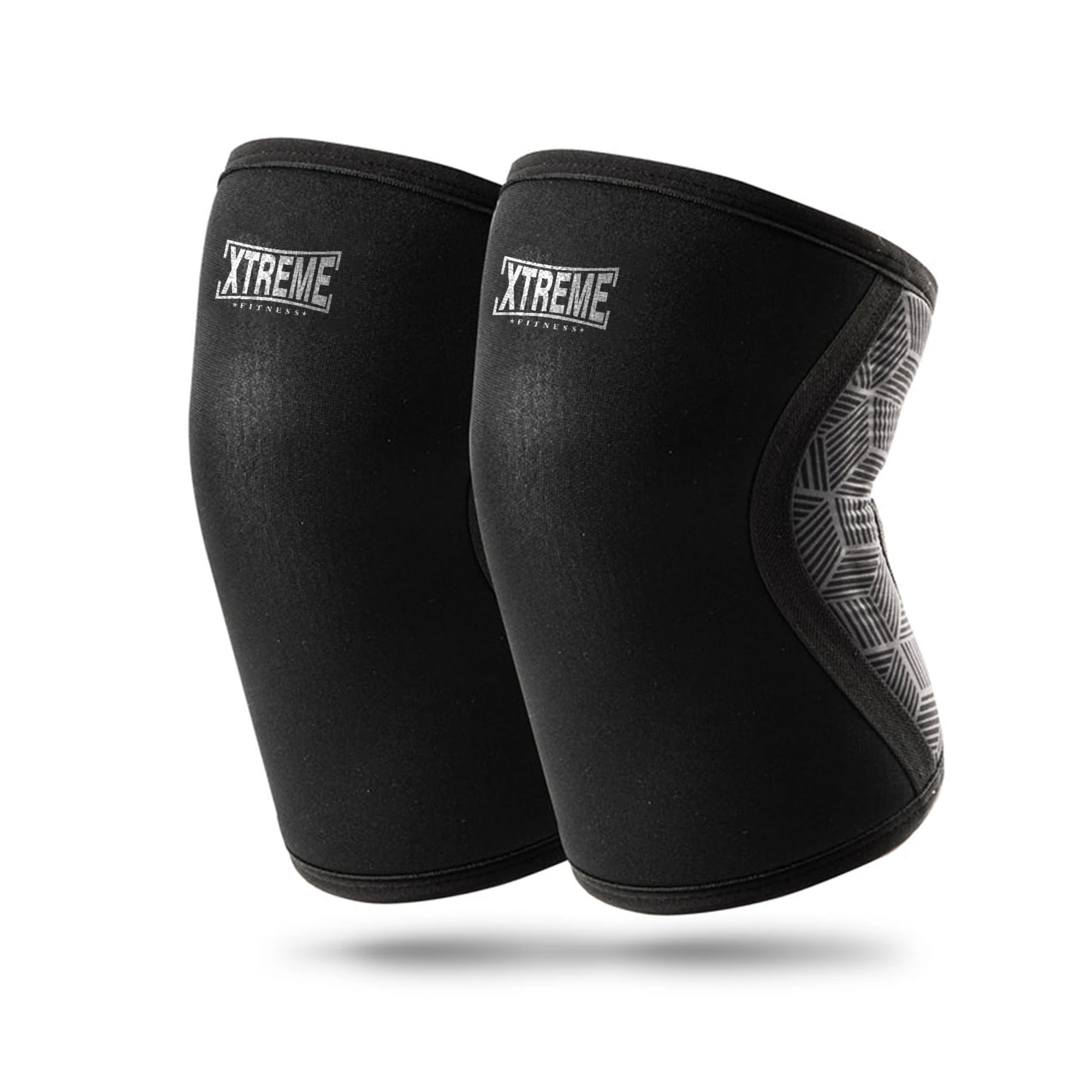 Adjustable 7mm Neoprene Knee Sleeves Protective Compression Support for Gym Use for Weightlifting Powerlifting Cross Training