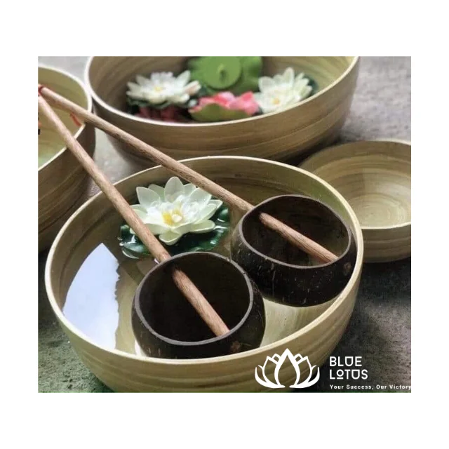 Bamboo foot bath basin High Quality Bamboo Viet Nam Bowl Bamboo Foot-bath Use In Spa/Nail/massage shop +84 931096022