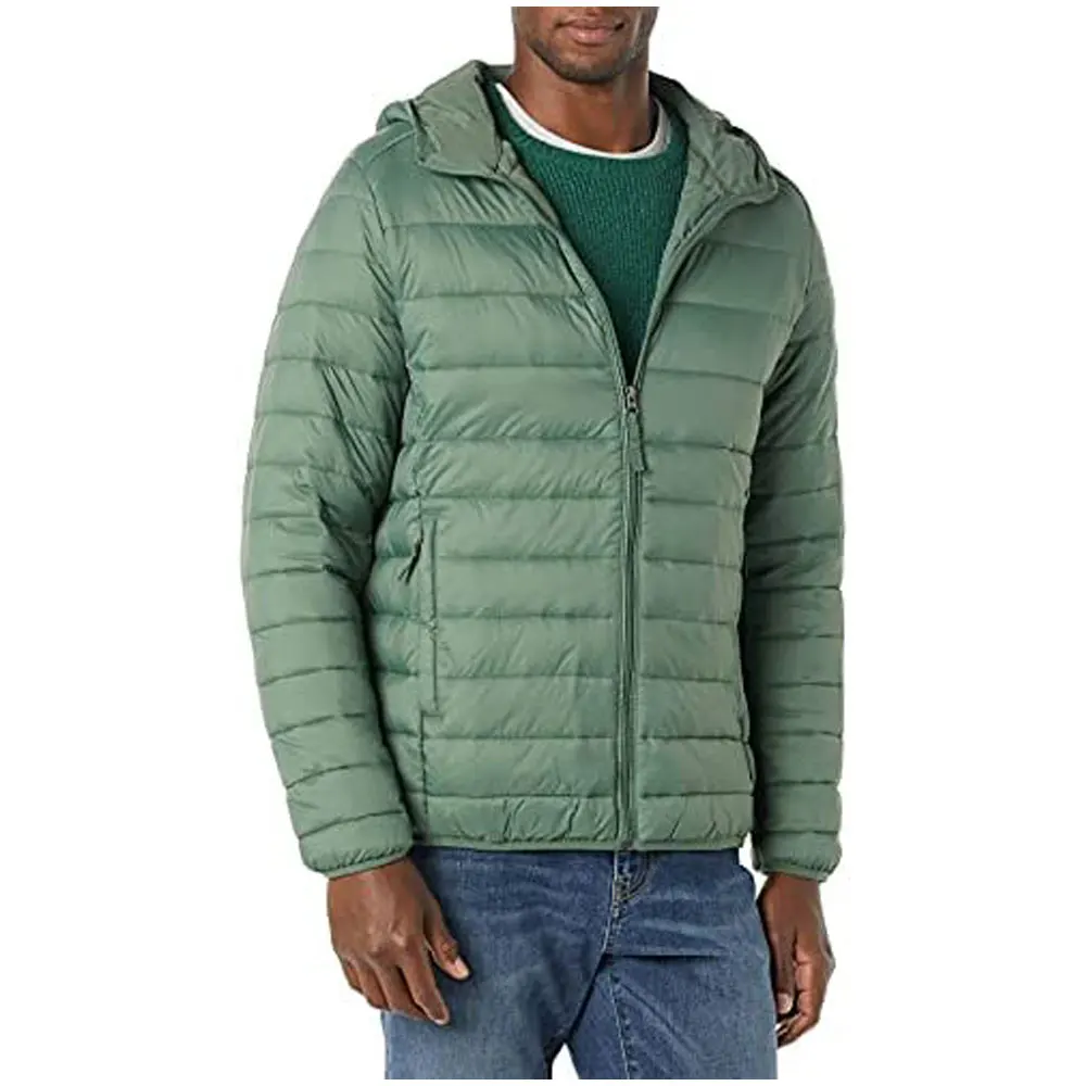 Low MOQ Men Winter Jacket Windbreak Warm Windproof Down Padded Coats Male Stand Collar Puffer Jacket With Zipper Hood