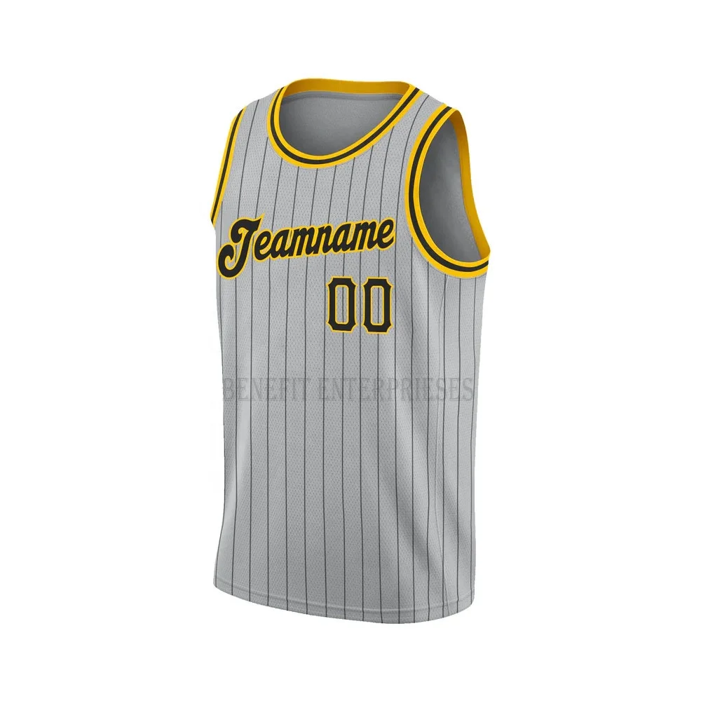 Grey Mesh Blank Basketball Jersey for Training Basketball Wear Customized Team Name