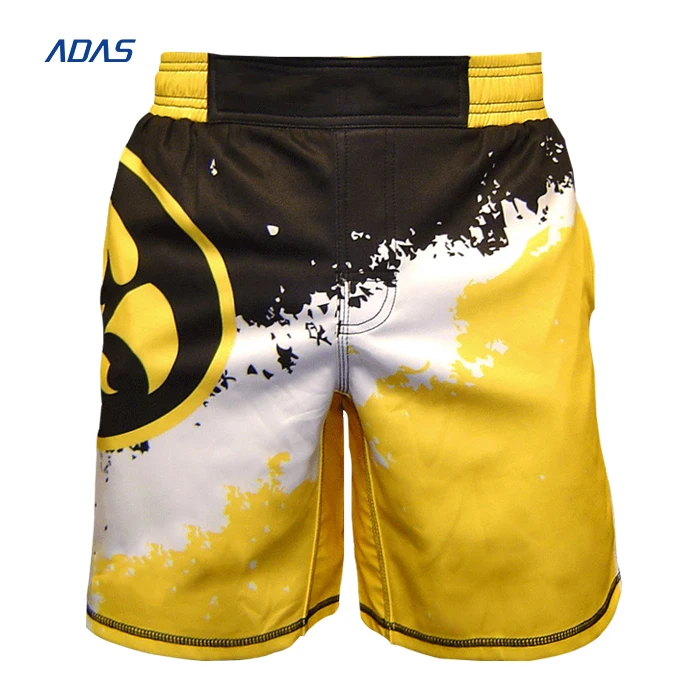 Wrestling MMA Kick Boxing Fight Shorts Top Quality Plain Blank Polyester Custom Brand Sportswear Men DHL Mma Clothes 10 Pieces