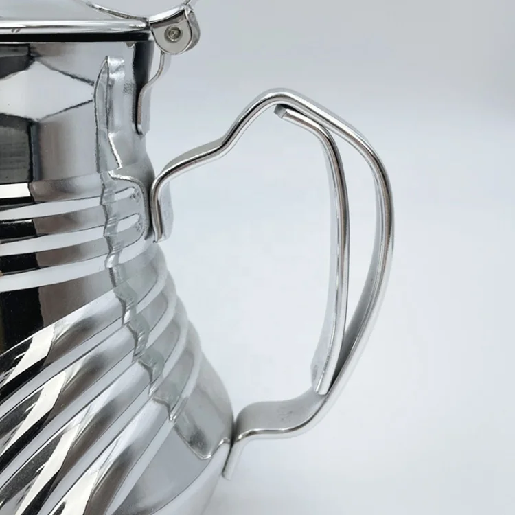 Wholesale 0.8L 1.2L 1.6L 2.0L Arabia Water Kettle Small Stainless Steel Moroccan Tea Set Ramadan Induction Teapot