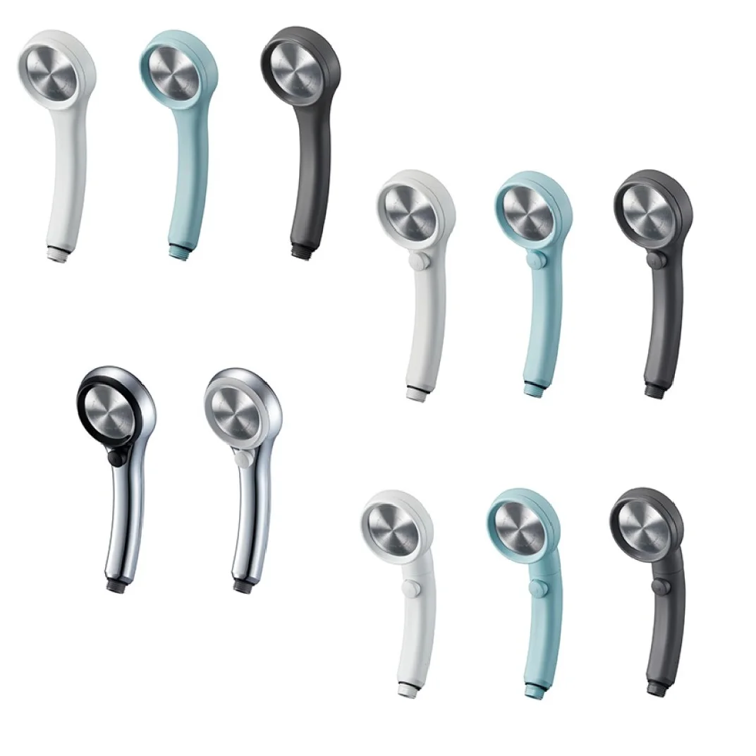 Japanese Stainless Steel and ABS Bathroom Shower Head with Adjustable Handheld Holder Bracket Energy-Saving Design