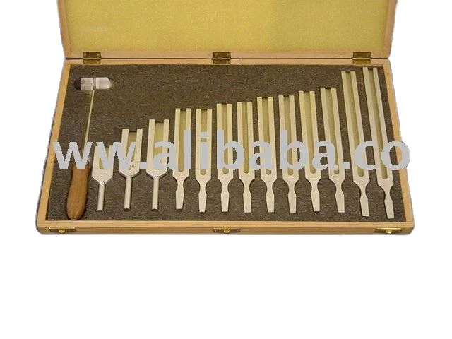 Tuning Fork Set of 13 for physics science school lab experiment student good quality durable