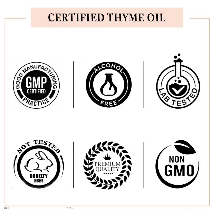 Organic 100% Pure Skin And Hair Caring Thyme Essential Oil For Face At Wholesale At Bulk Price | Thyme Essential Oil VedaOils