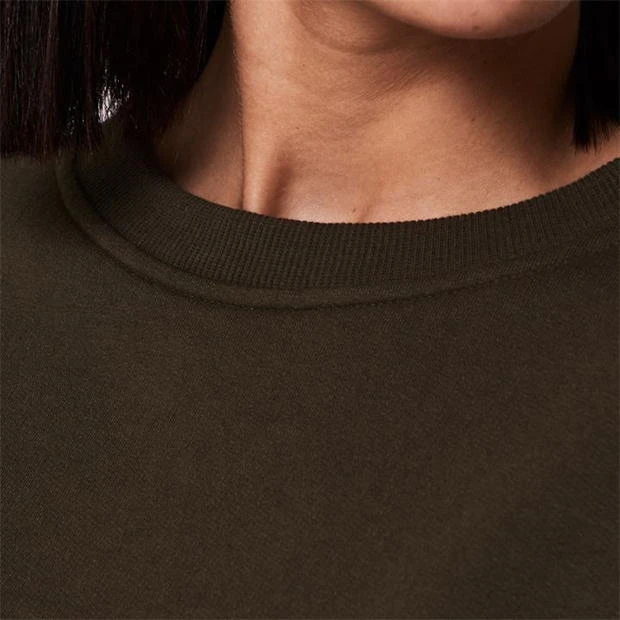 Wholesale Casual Sweat Unique Style Cotton Polyester Plain shirts With Long Sleeve Women Sweat Shirt Crew Neck